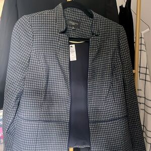 Navy Print Blazer